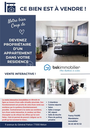 t4 à la vente -   77000  MELUN, surface 72 m2 vente t4 - UBI480503045